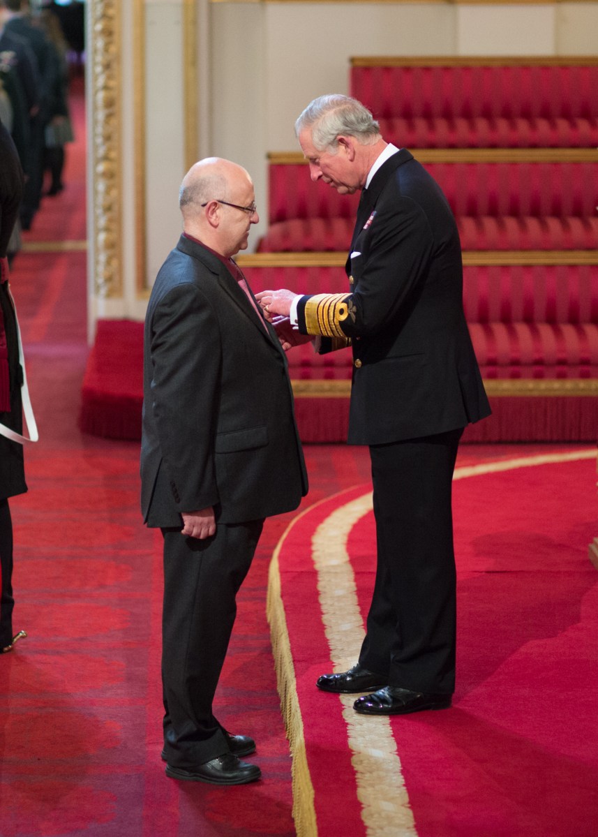 Receiving the honour