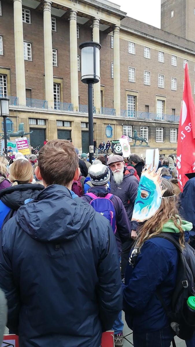 Photo of Speakers at the Climate Protest in Norwich in November 2021