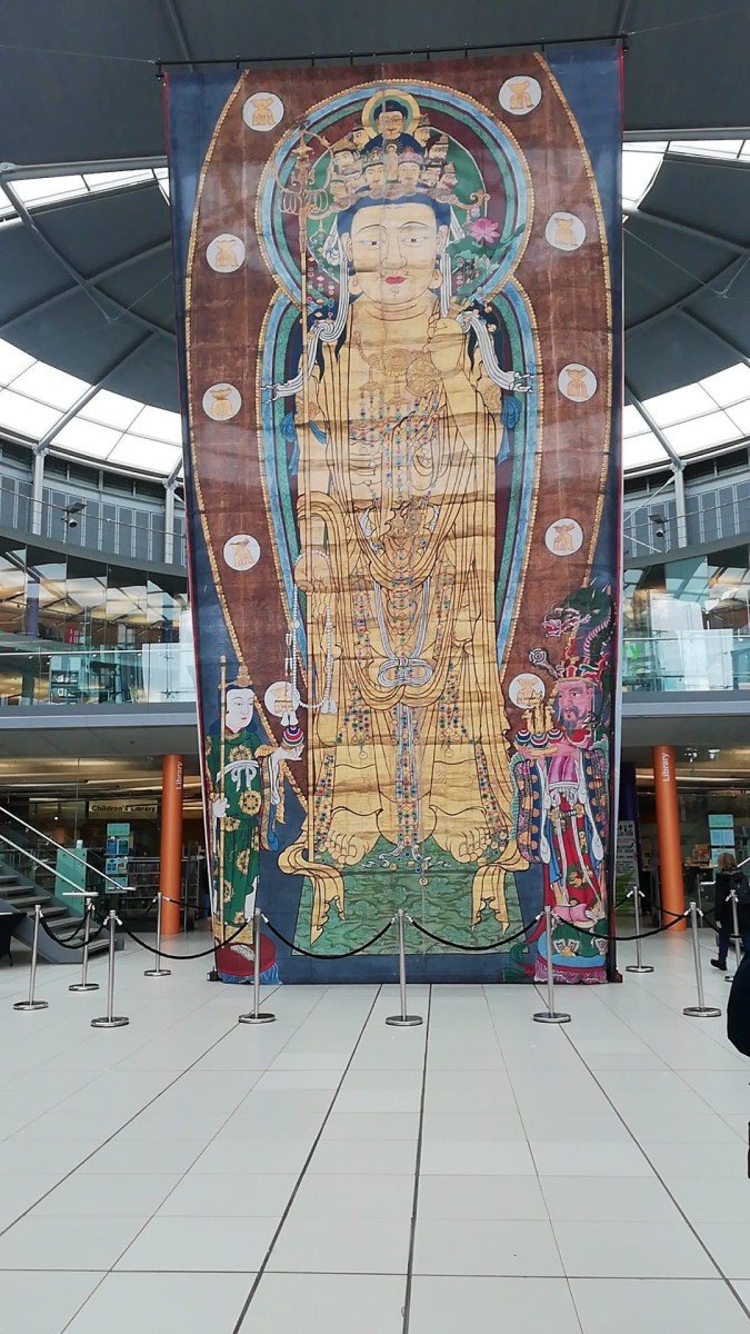 Tapestry at the 'Nara to Norwich' exhibition